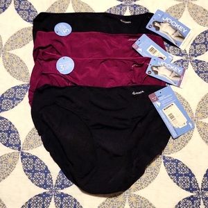 Jockey Bikini Nylon No Panty Line Size 6-4 pair